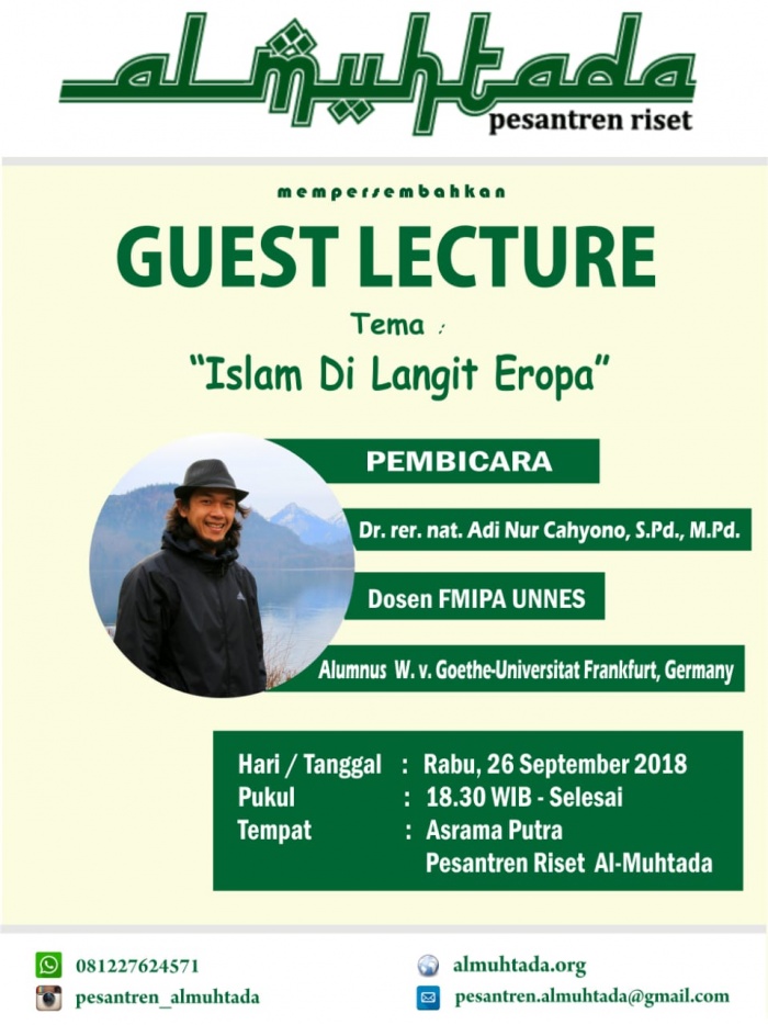 Guest Lecturer: Islam di Langit Eropa