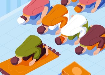 meluruskan barisan saat shalat