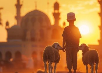 kegiatan memotong hewan qurban saat Idul Adha