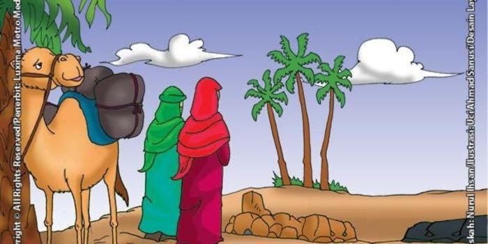 ilustrasi kisah Nu'aiman sahabat Nabi yang jenaka