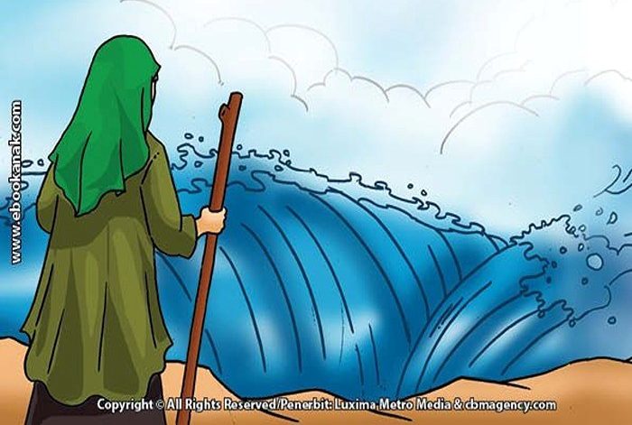 Ilustrasi kisah Nabi Musa