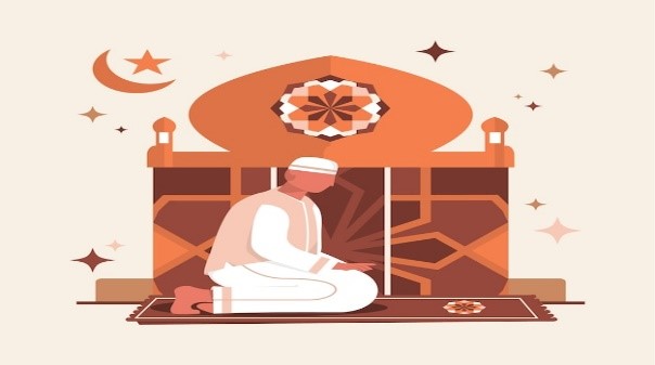 Ilustrasi mencapai ketenangan dengan iman