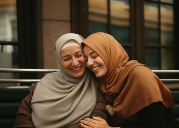 Ilustrasi menyayangi ibu cerminan seorang muslim