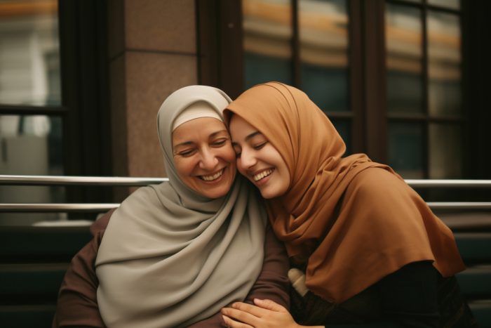 Ilustrasi menyayangi ibu cerminan seorang muslim