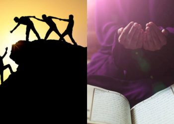 Ilustrasi menyeimbangkan antara doa dan ikhtiar