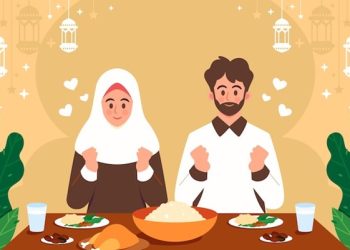 ilustrasi orang yang sedang berniat puasa Ramadan pada malam hari (freepik.com -almuhtada.org)