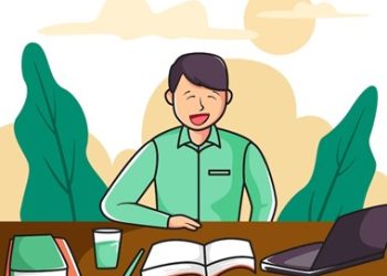 Gambar Ilustrasi orang sedang belajar ( freepik.com - almuhtada.org)