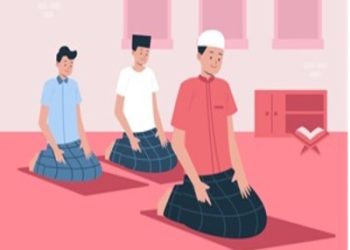ilustrasi orang sedang beribadah (freepik.com - almuhtada.org)