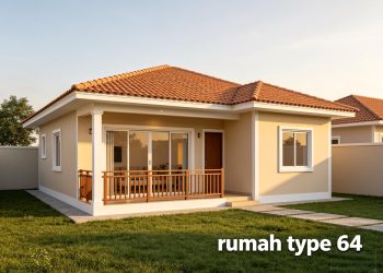 Desain Rumah Tipe 64 sebagai Solusi Hunian Nyaman dengan Tata Ruang Efisien